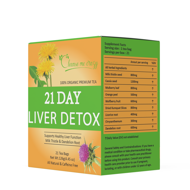 21 Days Liver Detox Tea - CleansemeCrazy